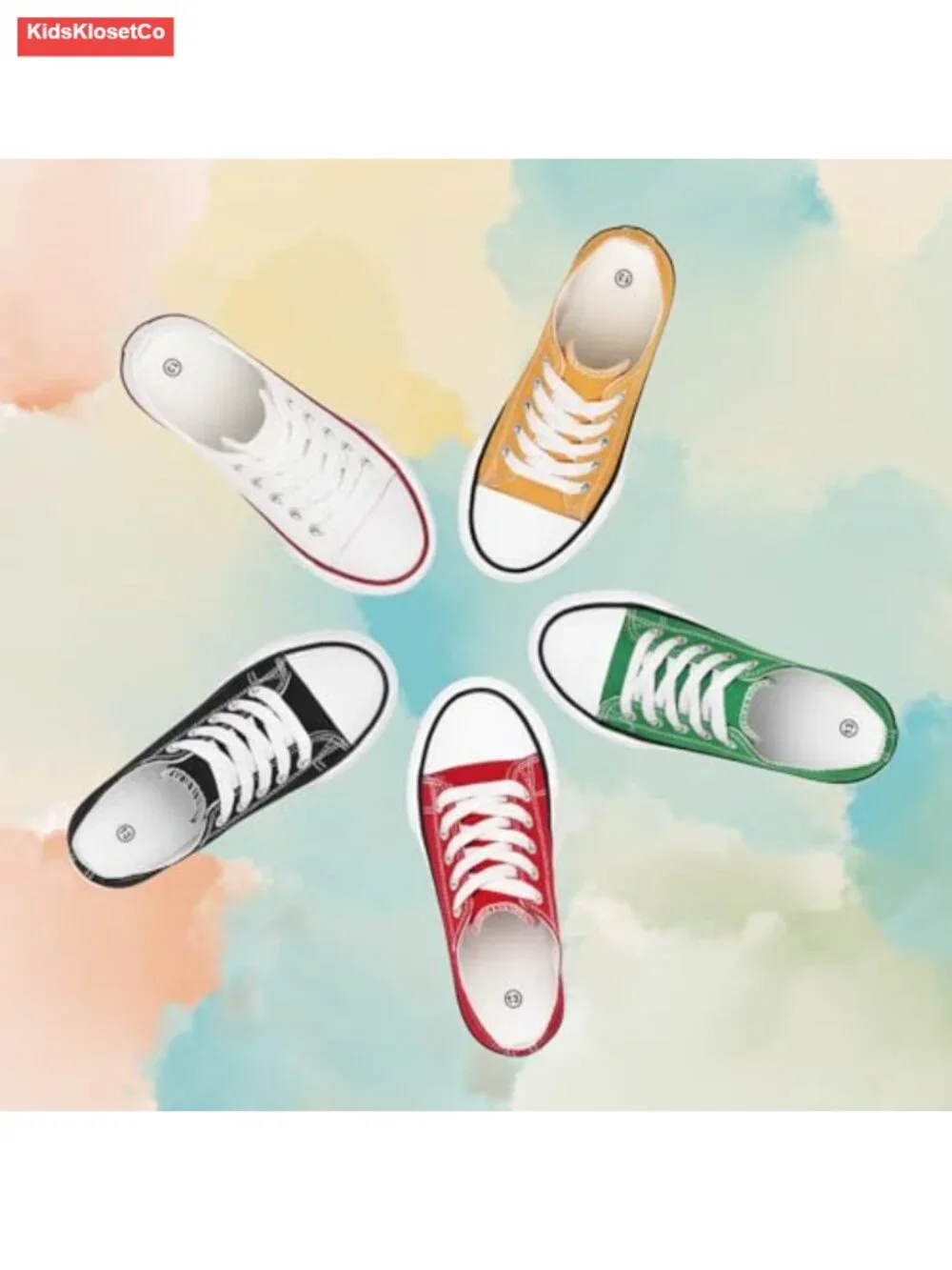 Toddler Canvas Sneakers Low Top Non-Slip Boys Girls Walking Shoes